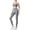D4/Grey, variant on Women 2 Piece Workout Sets Solid Color Sports Bra Seamless High Waisted Leggings Yoga Gym Activewear