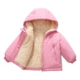 thumbnail image 6 of OGLCCG Girls Winter Coat Fleece Lined Hooded Puffer Jacket with Pockets Warm Full Zip Thick Parka Coats,Size 1-7, 6 of 8