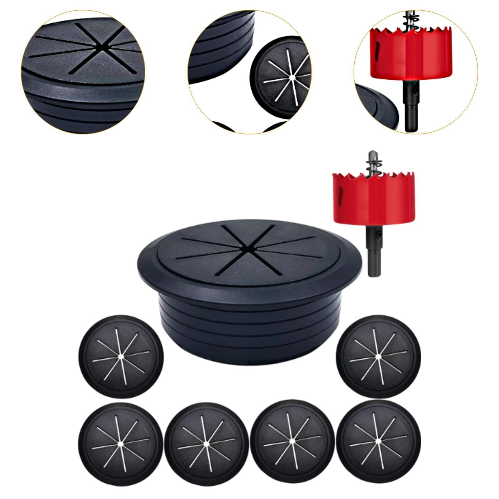 Wzmzjy Cable Management Kit TV Cable Concealer Easy Install for Wall Mounted TVs Wiring Black