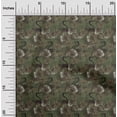 thumbnail image 2 of oneOone Tissu Polyester Spandex Vert Foncé Tissu de Robe Tropicale Tissu Imprimé au Mètre 56 Pouces de Large, 2 of 5