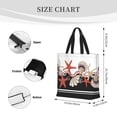 thumbnail image 3 of Fuzoiu Starfishes Shells Print Durable Tote Bag,Shoulder Bag with Zipper Closure,Casual Tote's Handbag,for Daily Use, Shopping, School, Work, 3 of 7