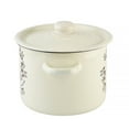 thumbnail image 3 of Novomoskovsjka Posuda Gusak Cylindrical Enamel Pot with Lid 4.8 Qt (4.5 L) Enameled Steel Stockpot Cooking Pot Induction Pot Enamelware Kitchen Pot Enamel Stock Pot Soup Pot, 3 of 13