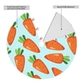 thumbnail image 4 of Kll 36" Christmas Tree Skirt Cartoon Carrot Xmas Tree Skirts Mat For New Year Xmas Holiday Party Indoor Outdoor Home Decoration, 4 of 9