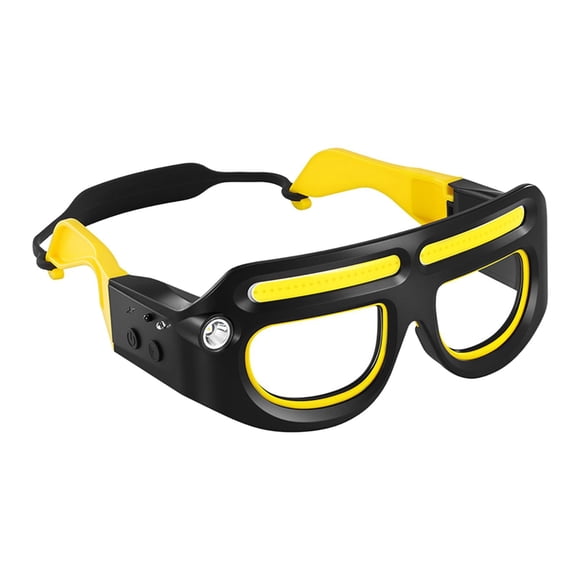Gafas con delanteros, gafas iluminadas, lentes recargables intercambiables, LED, luz de trabajo para pesca nocturna, ciclismo y senderismo.