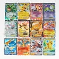 thumbnail image 4 of Tarjeta Pokémon francesa escarlata y violeta, tarjeta rara de cristal de titanio, Charizard EX GX TAG MEGA, tarjeta de batalla de Pokémon, 60/100 Uds., 4 of 5