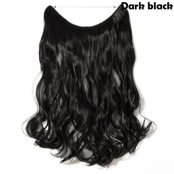 20 Inch Long Synthetic Hair Extensions, Weft 10 in. With 5 Clips