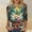 A143 Brown, variant on Easter Bunny Shirt for Women Leopard Plaid Rabbit Graphic Tee 3/4 Sleeve Crewneck Loose Fit Festival Apparel Easter Day Gift Tops
