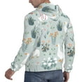 thumbnail image 6 of Salouo Goose and Doodle Flowers Pattern Men's Fall Hoodie Sweatshirt,Sport Hoodie with Pockets for Men Pullover Casual Hooded Sweatshirt-Small, 6 of 7