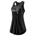 thumbnail image 2 of Women's Fanatics Black Chicago White Sox Simplicity Swing Racerback Scoop Neck Tank Top, 2 of 3