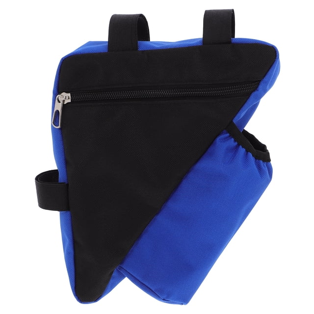 EeaseCA Cycling Storage Bag Triangle Frame Pouch MTB Bag with Kettle Holder (Blue)