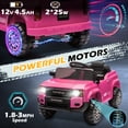 thumbnail image 4 of UBesGoo 12V Ride On Car Toys, Licensed Toyota Kids Powered Electric Car with Remote Control for Girls Boys, Pink, 4 of 9