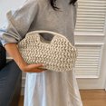 thumbnail image 4 of Handwoven Woven Tote for Summer Beach Casual Shoulder Carryall Purse Lightweight Stylish Boho Handbag, 4 of 8