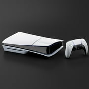 PlayStation 5 Slim Disc Edition 1TB SSD with Two DualSense Controllers and Mytrix Dual Controller Charger - Region Free PS5 Gaming Console
