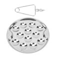 thumbnail image 2 of de caracoles de material acero inoxidable, herramienta de Metal para servir , 12 agujeros de compartimento, vajilla, bandeja para servir Caracol BLESIY sartén de caracol, 2 of 8