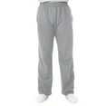 thumbnail image 2 of Fruit of the Loom Men's and Big Men's Fleece Open Bottom Sweatpants, 2 Pack, 2 of 5