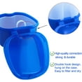 thumbnail image 4 of Colorful Denture Bath Case with Brush, Denture Cup Soaking Holder False Teeth Container Mouth Guard Storage Case Cleaning with Lid Waterproof, 4 of 7