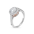 thumbnail image 2 of 3.26 ct. Cubic Zirconia Halo Ring in 2Tone over Sterling Silver, 2 of 4