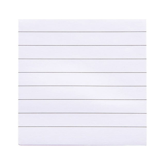 Lined Sticky Notes 3x3 Inch Strong Adhesive Memo Pads 80 Sheets per Pad 6 Bright Colors for Home Office School