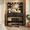 Black(With Stool), variant on Homall Makeup Vanity Set with Mirror & Stool, Vanity Desk with LED Lights & Fast-Charging Outlet, Vanity Table for Bedroom Dressing Room, White