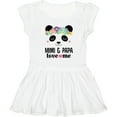 thumbnail image 3 of Inktastic Mimi and Papa Granddaughter Panda Girls Toddler Dress, 3 of 5