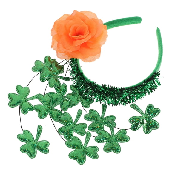 FRCOLOR Headband Shamrock Decoration Hair Accessories