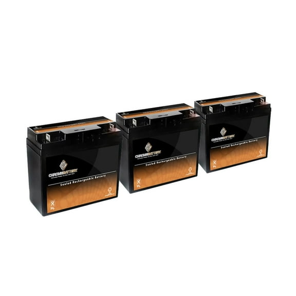 Chrome Battery 12V (12 Volts) 18Ah SLA Replacement Battery for Cruzin Cooler- 3pk