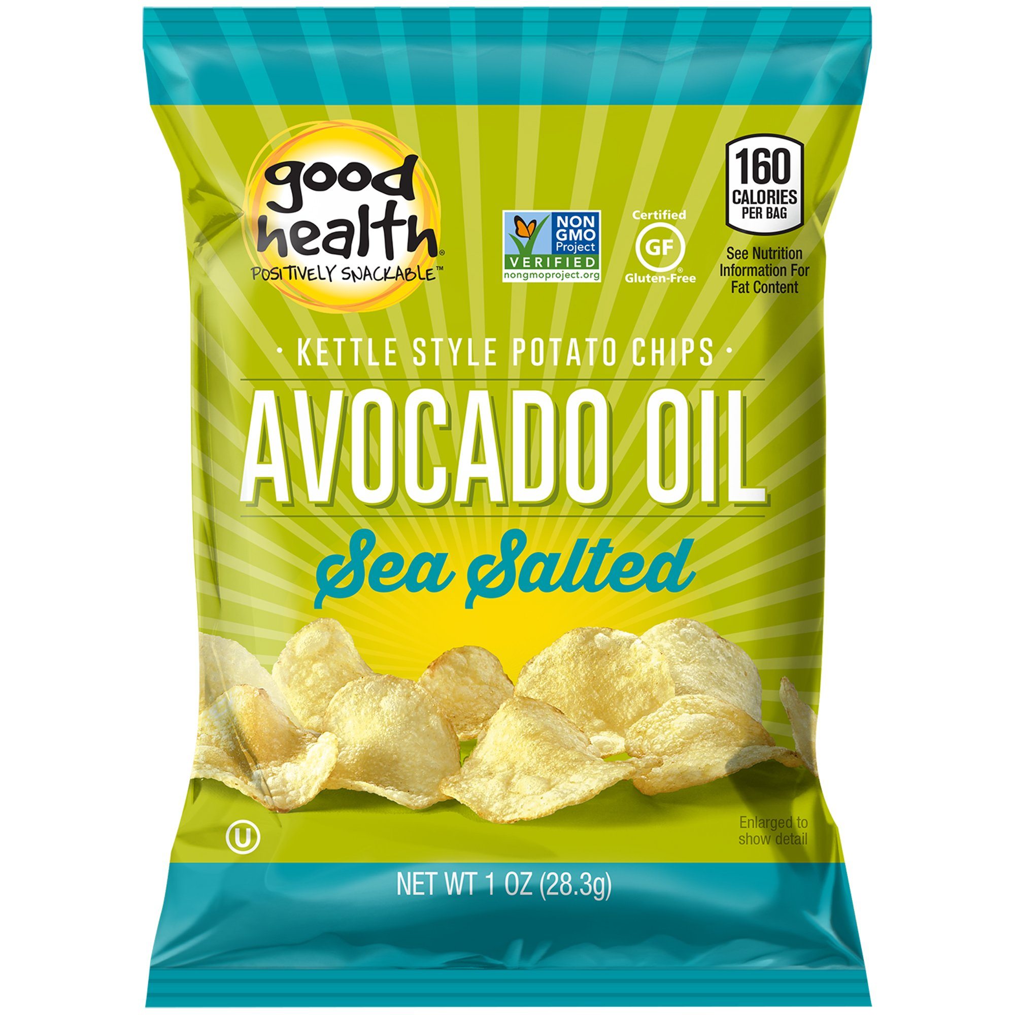 Good Health Kettle Style Potato Chips Avocado Oil Sea Salt 1 oz. 30 count