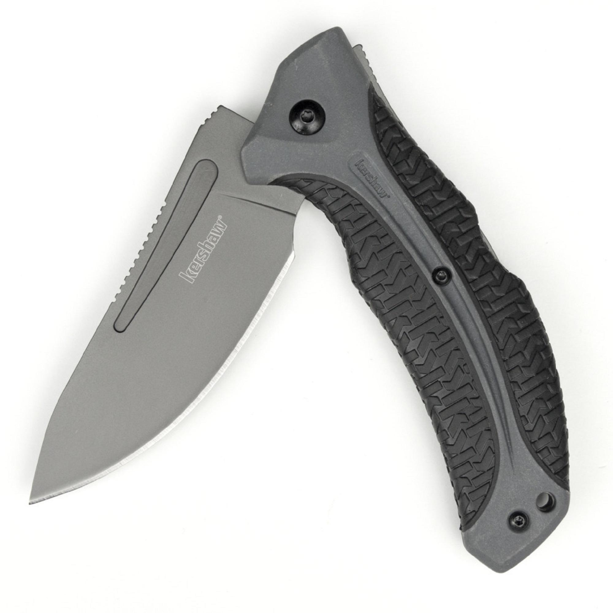 Kershaw LoneRock Folding Drop Point Knife, 3.6 In. 8Cr13MoV Steel Blade
