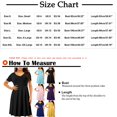 thumbnail image 2 of Vestido de verano de color sólido con cuello en V y manga corta cómodo para mujer Pompotops ghjkhdj17803, 2 of 4