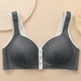 thumbnail image 4 of Censtreet Women's Front Closure Bras Posture Full Coverage Plus Size Underwire Unlined Bra, 4 of 8
