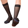 thumbnail image 2 of ZYHARUKO Men's Ultra Thin Nylon Dress Socks Soft See Through Breathable Calf Length Socks Long Stockings for Business Formal Wear, 2 of 19
