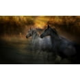thumbnail image 2 of Malovrh, Milan 32x21 Gold Ornate Wood Framed with Double Matting Museum Art Print Titled - Duel, 2 of 4