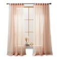 thumbnail image 2 of Better Homes & Gardens Solid Fringe Rod Pocket Curtain, Single Panel, Cherry Blossom, 50" W x 108" L, 2 of 6
