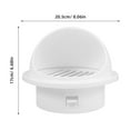 thumbnail image 2 of OUNONA Housse de Ventilation en Plastique Blanc Résistant aux Intempéries avec Capot de Ventilation Rond, 2 of 8
