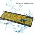 thumbnail image 2 of YOFOKO Large-Key Keyboard for Seniors, USB Wired Design with Anti-Spill & Quiet Typing for Easy Visibility, 2 of 6