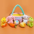 thumbnail image 3 of Joyfy 8 Pcs Premade Easter Basket with Easter Plushes for Baby Kids Girls, Easter Basket Stuffers Plushies Playset, Easter Gifts Set, Easter Toys Easter Party Favors, Easter Decor, 3 of 7