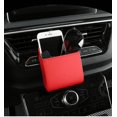 thumbnail image 2 of Suitable for Chrysler Leather Multi-model Car Air Outlet Storage Bag Car Air Conditioning Port Storage Box (red), 2 of 4