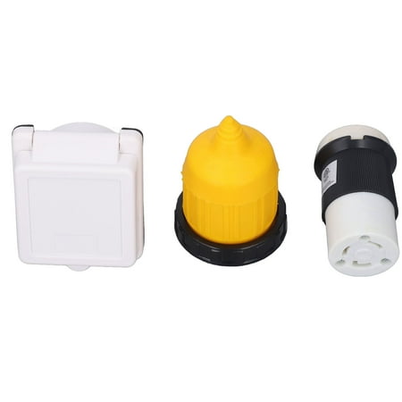 

PAOMIAN 125V 30AMP Power Inlet Female Twist Locking Connector with Weatherproof Cover Boot Kit