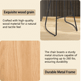 thumbnail image 2 of IULULU 26inch Barstool Chair 2P, Rustic Saddle, Seat Backless Stools with Metal Leg for Kitchen Island, Wood, 2 of 7