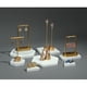thumbnail image 5 of Expositor de joyas de metal dorado, organizador de joyas, multifuncional, para uso en tiendas. Los 3x1.5x14cm, 5 of 5