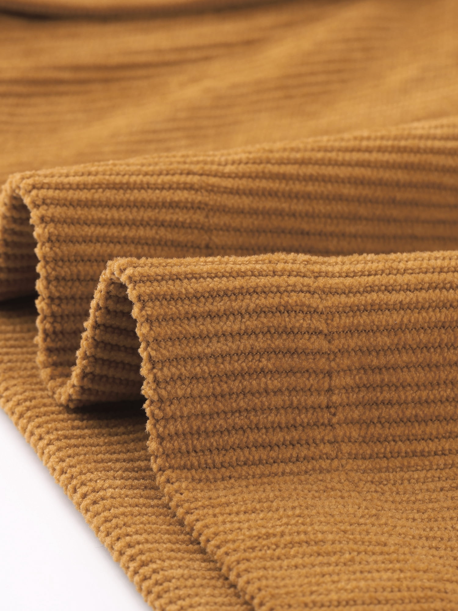 Unique Bargains Women's Corduroy Straps Pinafore Button Decor Overall Dress M Mustard