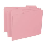 Smead Interior Hanging Folders 1/3-Cut Tab Pink 100/BX Letter (10263)