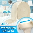 thumbnail image 2 of JJ CARE Tubular Bandage, 4” x 28 Yards Stockinette Tubing for Legs and Knees, Size F Reusable Elastic Bandage Sleeve, Tubular Compression Bandage Roll for Knees and Thigh, Rubber Latex w/Cotton, 2 of 9