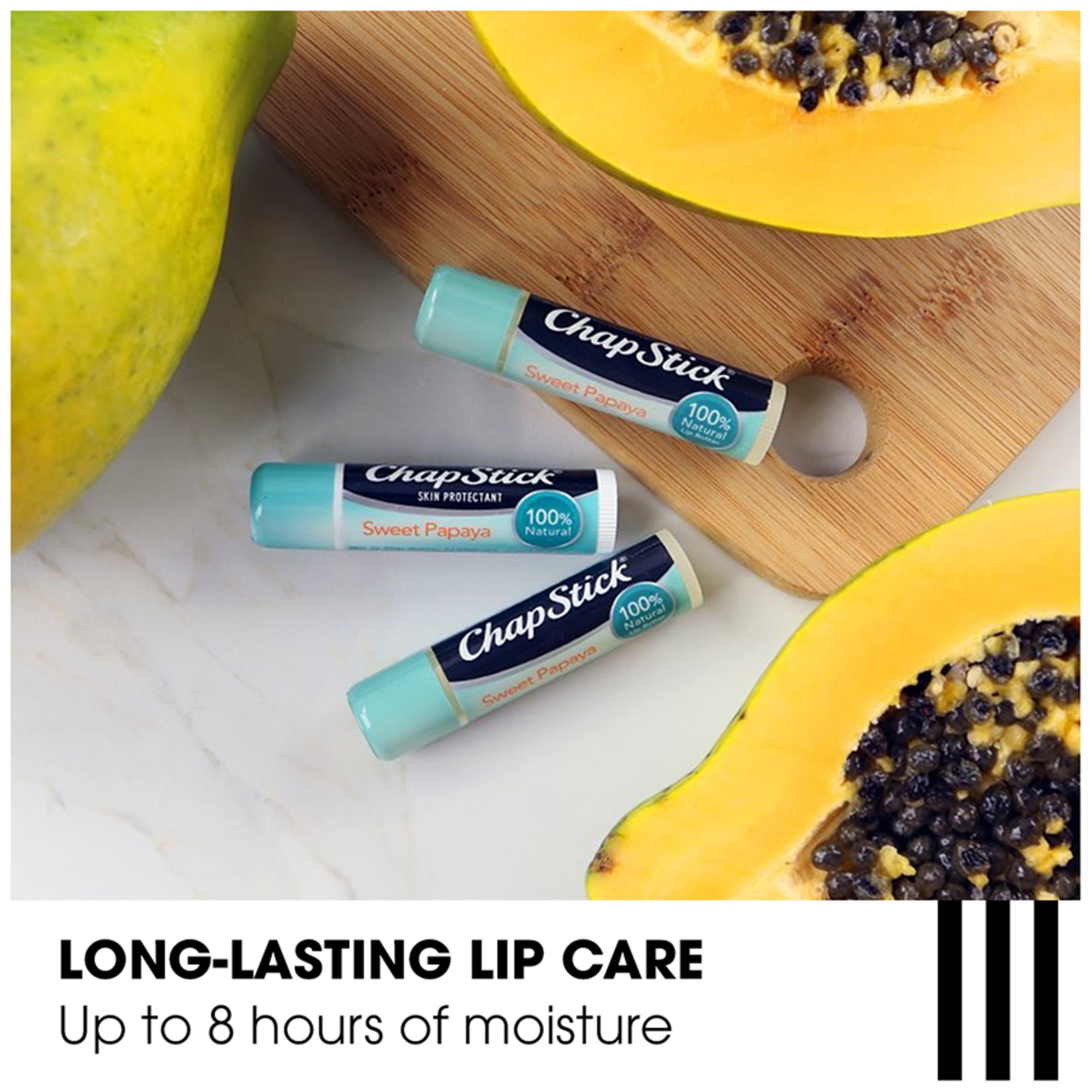 ChapStick Pink Grapefruit 100% Natural Lip Butter Tube - 0.15 Oz