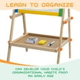 thumbnail image 3 of Art Easel for Kids, MoHern Kids Chalkboard Easel, Double Sided Children Standing Chalkboard, 3 of 7
