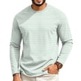 thumbnail image 3 of JoveMarine Mens T-Shirts Long Sleeve Raglan - Round Neck Casual Everyday Wear, Shirts for Men Classic Baseball Tee, Long Sleeve Shirts for Men for Casual,Green L, 3 of 4