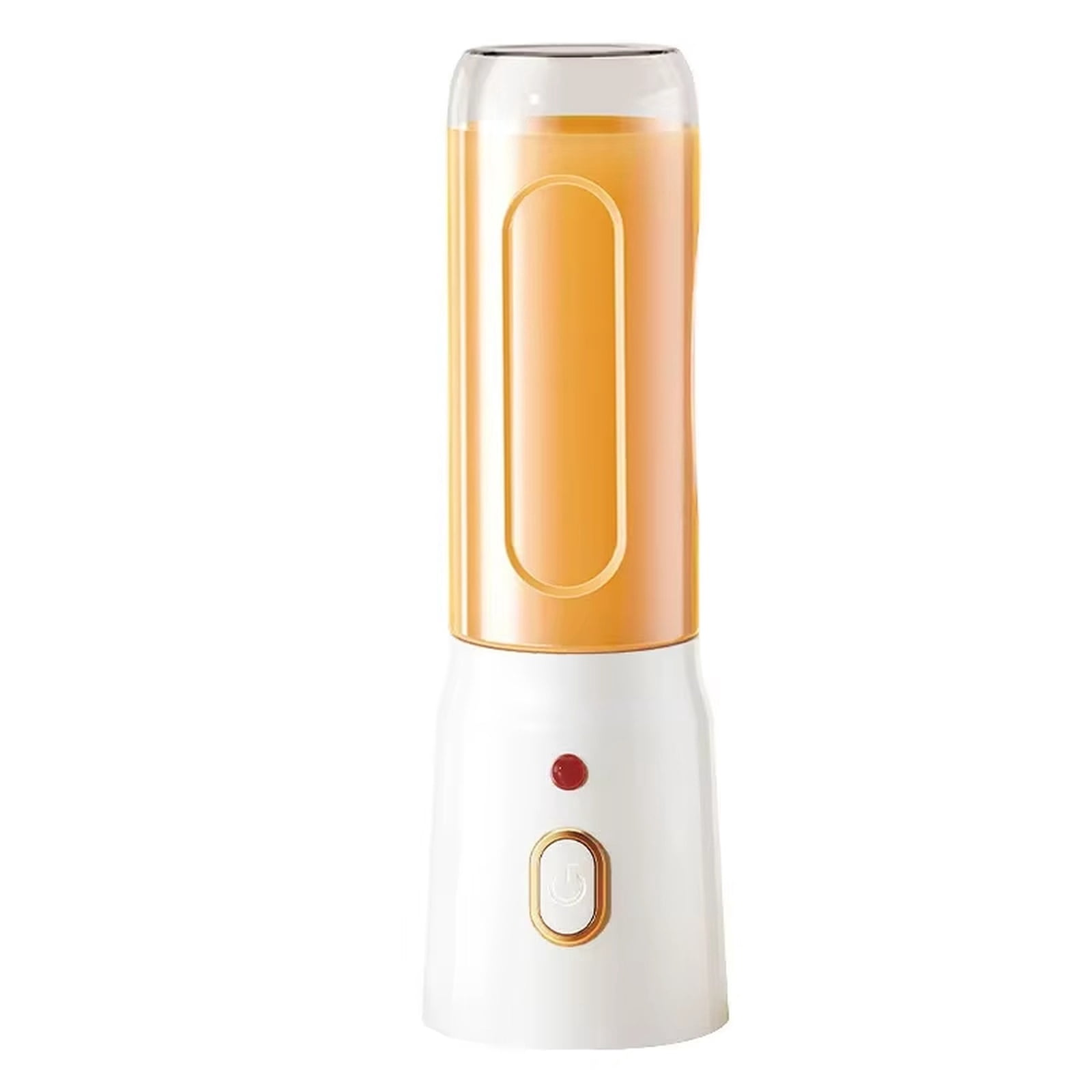 Portable Rechargeable Juicer Cup, 10.2 Inch Mini Blender for Smoothies, Shakes, Baby Food, USB Charging, Household Fruit Juice Maker, White