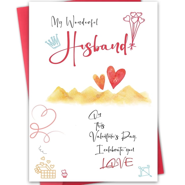 Tarjeta romántica de San Valentín Hongshan para marido y mujer