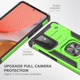 thumbnail image 3 of NIFFPD Galaxy A72 Case, Samsung A72 Case Ring Kickstand Hard PC Soft TPU Phone Cover for Samsung Galaxy A72 5G Green, 3 of 7