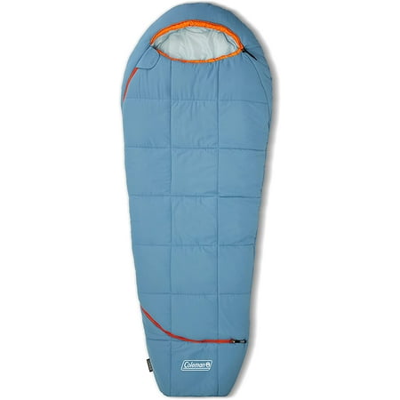 Coleman Big Bay Mummy Sleeping Bag, Cool-Weather 0°F/20°F/40°F Camping Sleeping Bag for Adults with Foot Ventilation and Compression Stuff Sack, Big & Tall